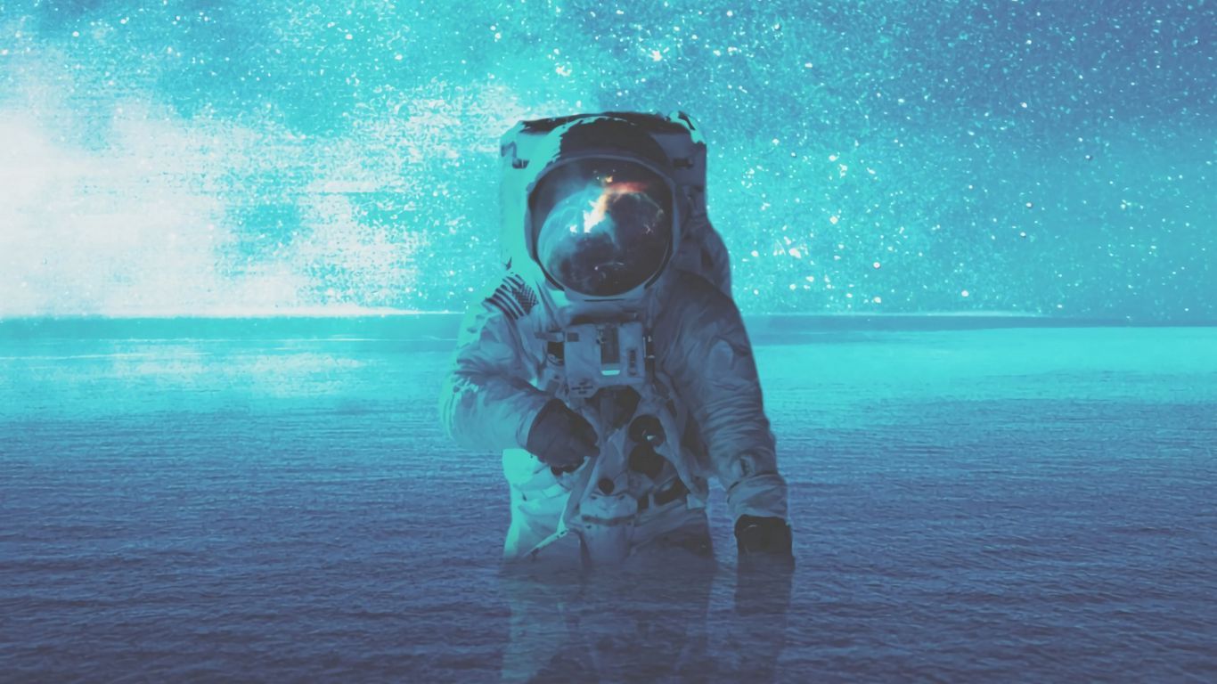 Astronaut in the ocean